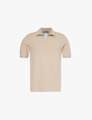 HANRO: V-neck regular-fit stretch-cotton and linen T-shirt