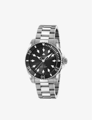 Shop Gucci Men's Black Ya136353 Dive Stainless Steel Automatic Watch