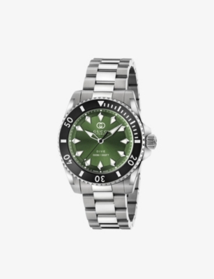 GUCCI: YA136363 Gucci Dive stainless steel automatic watch