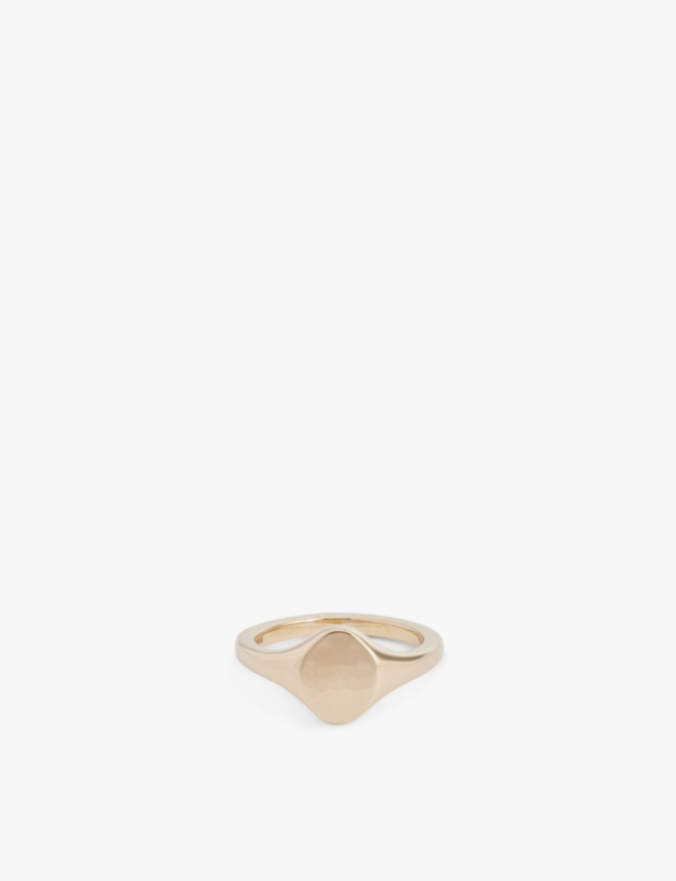 886 Caustic 9ct yellow-gold signet ring