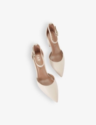 CARVELA WOMENS BONE REFINED HEELED FAUX-LEATHER COURTS EUR 39 / 6 UK 