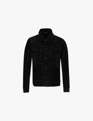 TOM FORD: Western patch-pocket regular-fit suede jacket