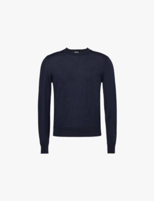 TOM FORD: Crew-neck regular-fit wool knitted jumper