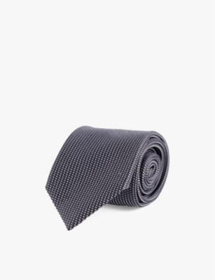 TOM FORD: Dot-pattern wide-blade silk tie