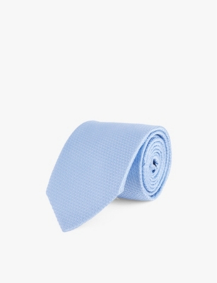 TOM FORD: Textured-weave wide-blade silk tie