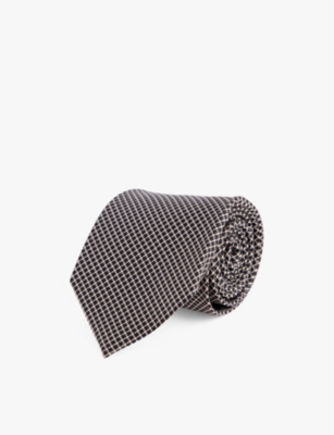 TOM FORD: Dot-pattern wide-blade silk tie