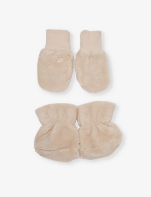 LIEWOOD: Fernanda Baby recycled-polyester gloves and footies set 0-12 months
