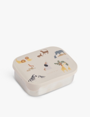 Liewood Arthur Bunny-print Stainless-steel Lunchbox In All Together / Sandy