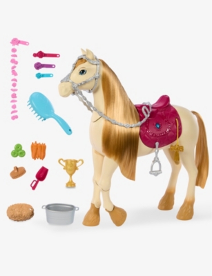 BARBIE: Barbie Mysteries: The Great Horse Chase Dance and Show horse figure 30cm