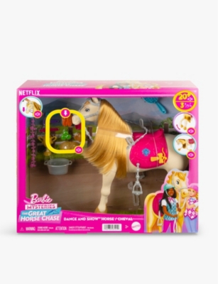 BARBIE: Barbie Mysteries: The Great Horse Chase Dance and Show horse figure 30cm
