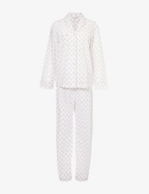 DEREK ROSE: Nelson relaxed-fit cotton pyjama set
