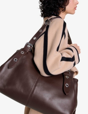 MAJE: Miss M XL leather shoulder bag