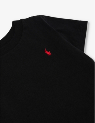 POLO RALPH LAUREN: Boys' logo-embroidered cotton-jersey T-shirt