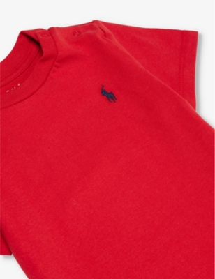 Polo Ralph Lauren Logo Cotton Jersey T-shirt In Red