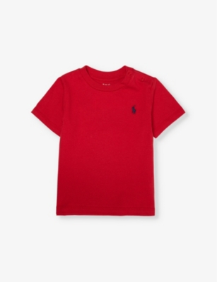 Boys' logo-embroidered cotton-jersey T-shirt