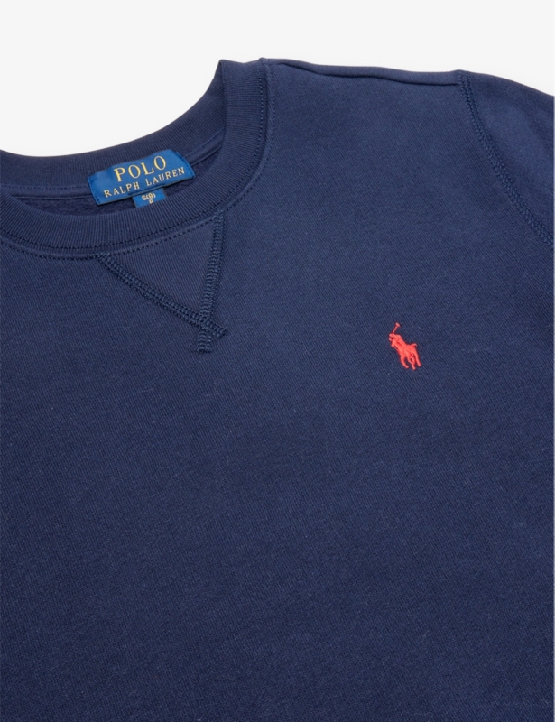 Boys’ logo-embroidered cotton-blend jersey sweatshirt
