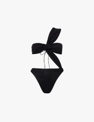 OSEREE: Lumiere one-shoulder bandeau swimsuit