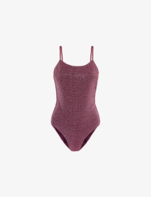 OSEREE: Lumiere metallic-thread swimsuit