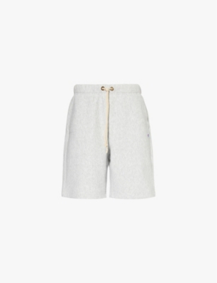 CHAMPION: Brand-embroidered drawstring-waist cotton-blend jersey shorts