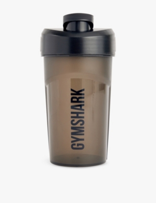 Shop Gymshark Mens Brand-print Plastic Shaker Bottle Black