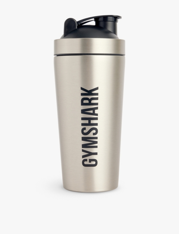 Brand-print stainless-steel shaker bottle