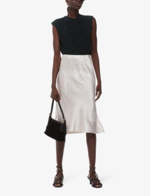 WHISTLES: Cowl-neck sleeveless woven top