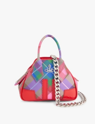 VIVIENNE WESTWOOD: Yasmine mini coated-canvas top-handle bag