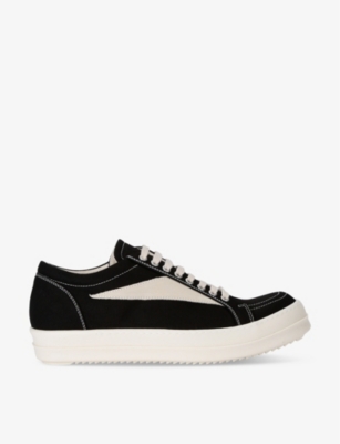 DRKSHDW: Vintage canvas low-top trainers