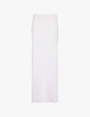 SKIN: Double-layer organic-cotton jersey maxi skirt