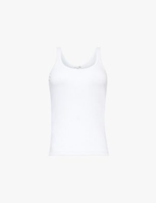SKIN: Raisa scoop-neck organic-cotton jersey tank top