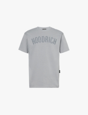 Hoodrich Mens Grey Kraze Brand-embroidered Cotton-jersey T-shirt In Gray