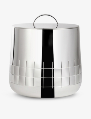CHRISTOFLE: Graphik silver-plated insulated ice bucket 18.5cm