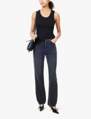 AGOLDE: 90's Pinch Waist high-rise straight-leg denim jeans