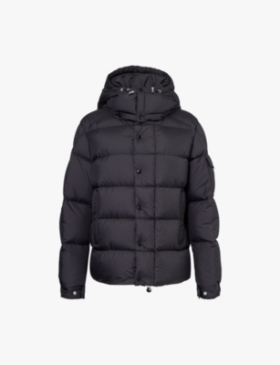 MONCLER Maya 70 brand patch regular fit shell coat Selfridges