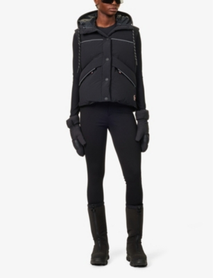 MONCLER GRENOBLE: Arolla reflective-trim shell-down gilet
