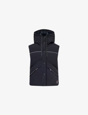 MONCLER GRENOBLE: Arolla reflective-trim shell-down gilet