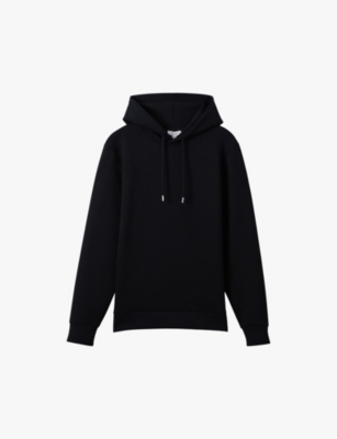 REISS: Fabien drawstring regular-fit stretch-jersey hoody