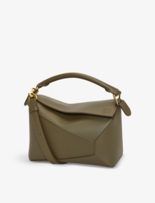 LOEWE: Puzzle Edge small leather cross-body bag