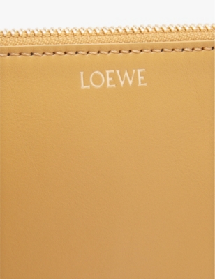 LOEWE: Knot foil-logo leather pouch