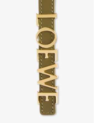 LOEWE: Bold brand-embellished leather belt
