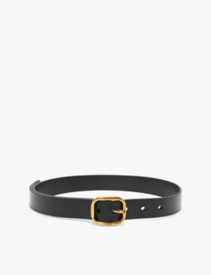 Black and gold designer belt best sale