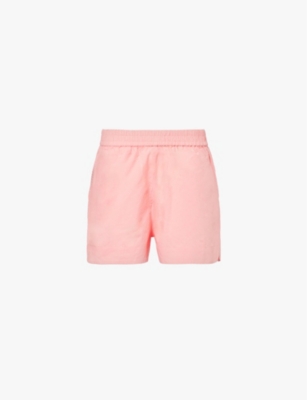 Shop Lmnd Women's Pink Sorbet Chiara Regular-fit Cotton Shorts