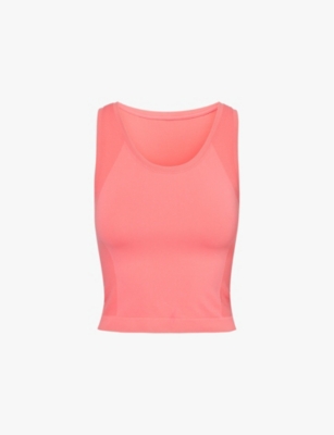 SWEATY BETTY: Athlete cropped stretch-woven top