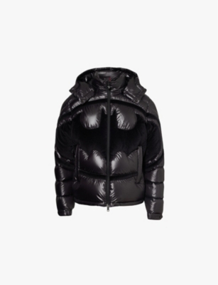 MONCLER Moncler x Batman Solander brand patch regular fit shell down jacket Selfridges