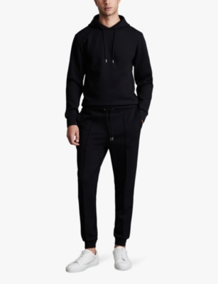 REISS: Premier regular-fit mid-rise stretch-jersey jogging bottoms