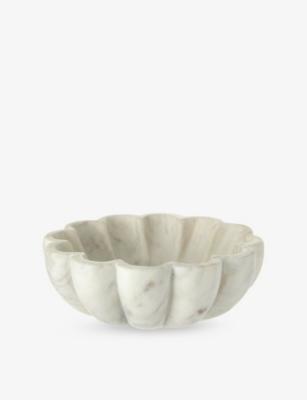 THE WHITE COMPANY: Scalloped Marble Bowl 15cm