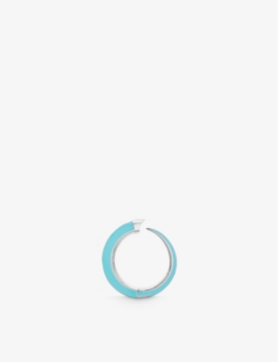 SHAUN LEANE: Sabre Solis sterling-silver and enamel cuff