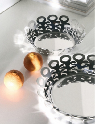 ALESSI: Vimini large stainless-steel basket 27cm