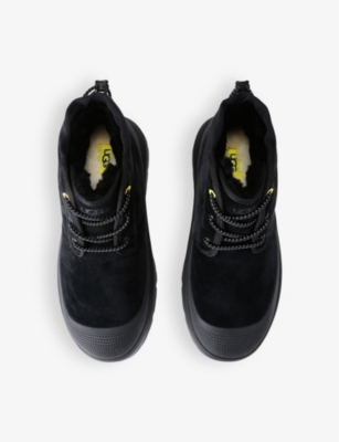UGG: Neumel Weather logo-debossed suede chukka boots