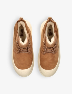 UGG: Neumel Weather logo-debossed suede chukka boots